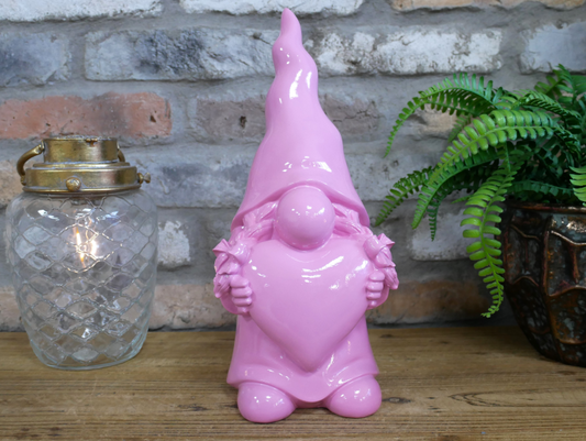 Girl Gnome With Heart - Small