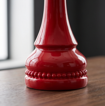 Giant Red Chess Pieces Decor Set of 3 - King, Queen & Knight Sculptures