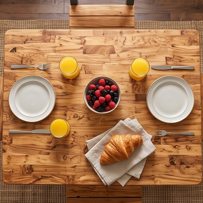Luxury Wooden Kitchen Island Set with 2 Bar Stools - Storage Breakfast Bar Table