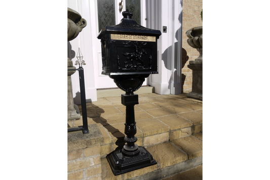Aluminium Post Box Black