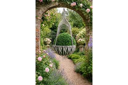 Large Hanging Basket (Cream)