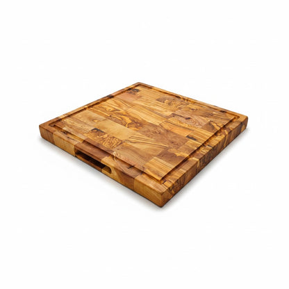 Handcrafted Olive Wood Cutting Board | 25 / 30 / 35 cm | Natural Antibacterial Kitchen Chopping & Serving Board