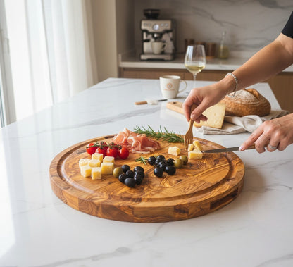 Wood Cutting Board | Handmade Wooden Chopping Board UK | Natural Kitchen Gift | Serving Board