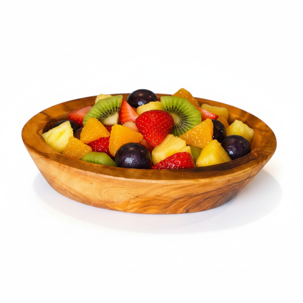 Olive Wood Oval Bowls Set of 3 | 10cm 13cm 16cm Nesting Dipping & Snack Trays