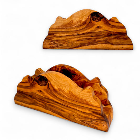 Olive Wood Classic Napkin Holder