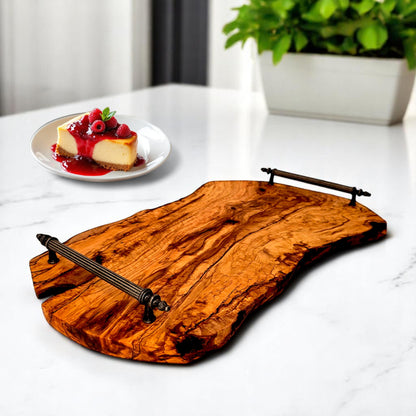 Olive Wood Rustic Tray
