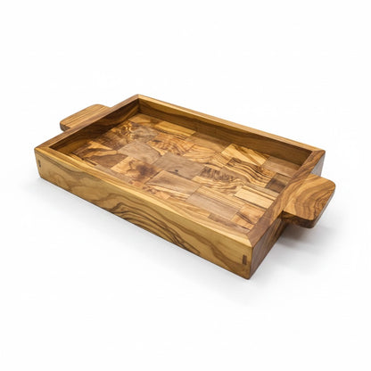 Plateau en bois d'olivier à bois de bout 40 cm et 45 cm
