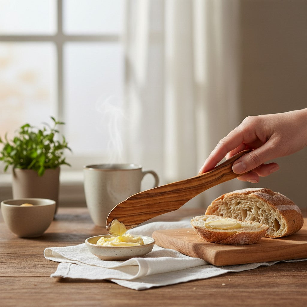 Handcrafted Olive Wood Butter Spreader & Knife (Copy)