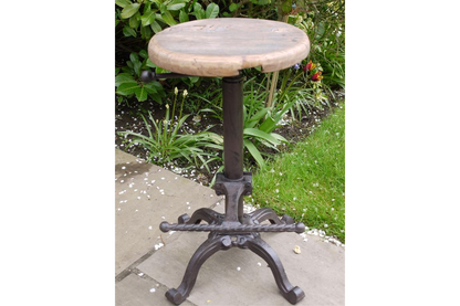 Stool With Wooden Top
