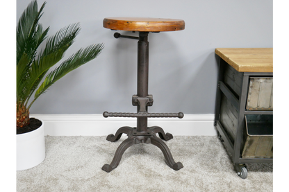 Stool With Wooden Top