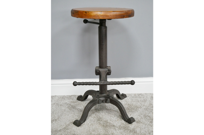 Stool With Wooden Top