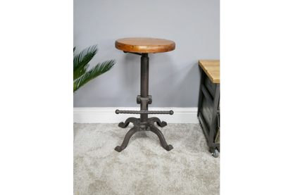 Stool With Wooden Top