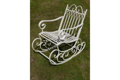 Antique Cream Rocking Chair