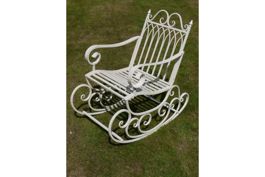 Antique Cream Rocking Chair