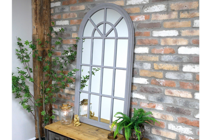 Grey Arch Mirror