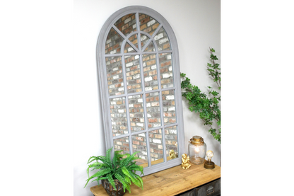 Grey Arch Mirror