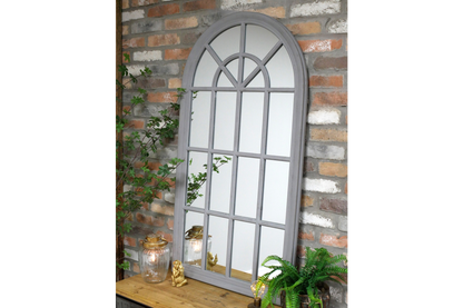 Grey Arch Mirror