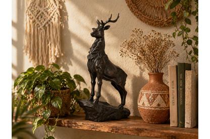 Stag on Plinth