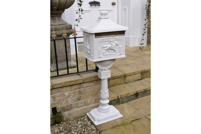 Aluminium Post Box White