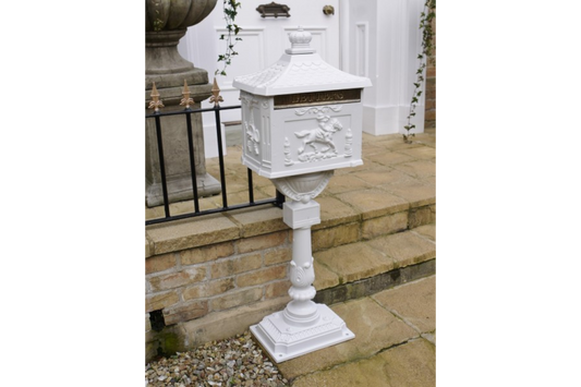 Aluminium Post Box White