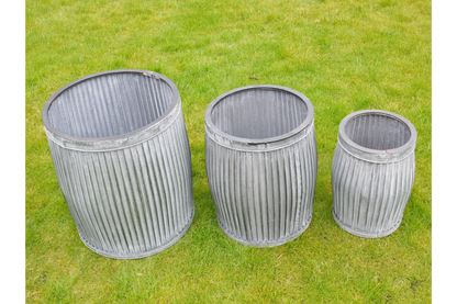 Set of 3 round Tubs
