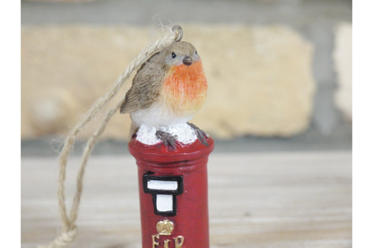 Robin On Post Box
