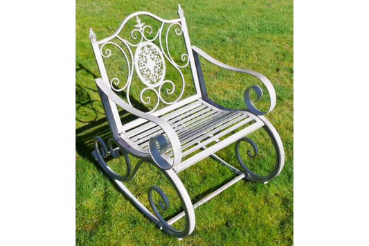 Antique Grey Rocking Chair