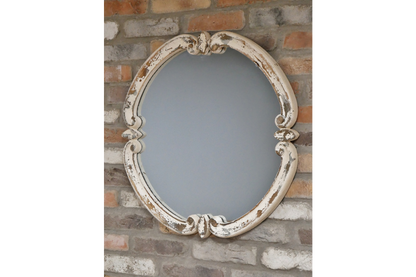 Round Rustic Mirror