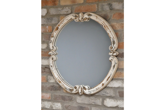 Round Rustic Mirror