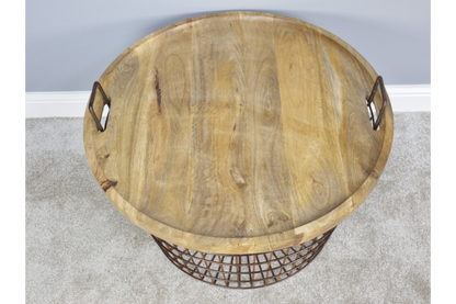 Basket With Wood Lid