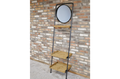 Industrial Shelves & Mirror