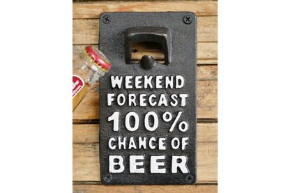 Sign With Bottle Opener