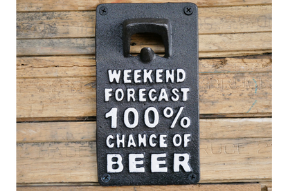 Sign With Bottle Opener