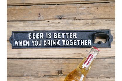 Sign With Bottle Opener