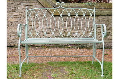 Pistachio Button Bench