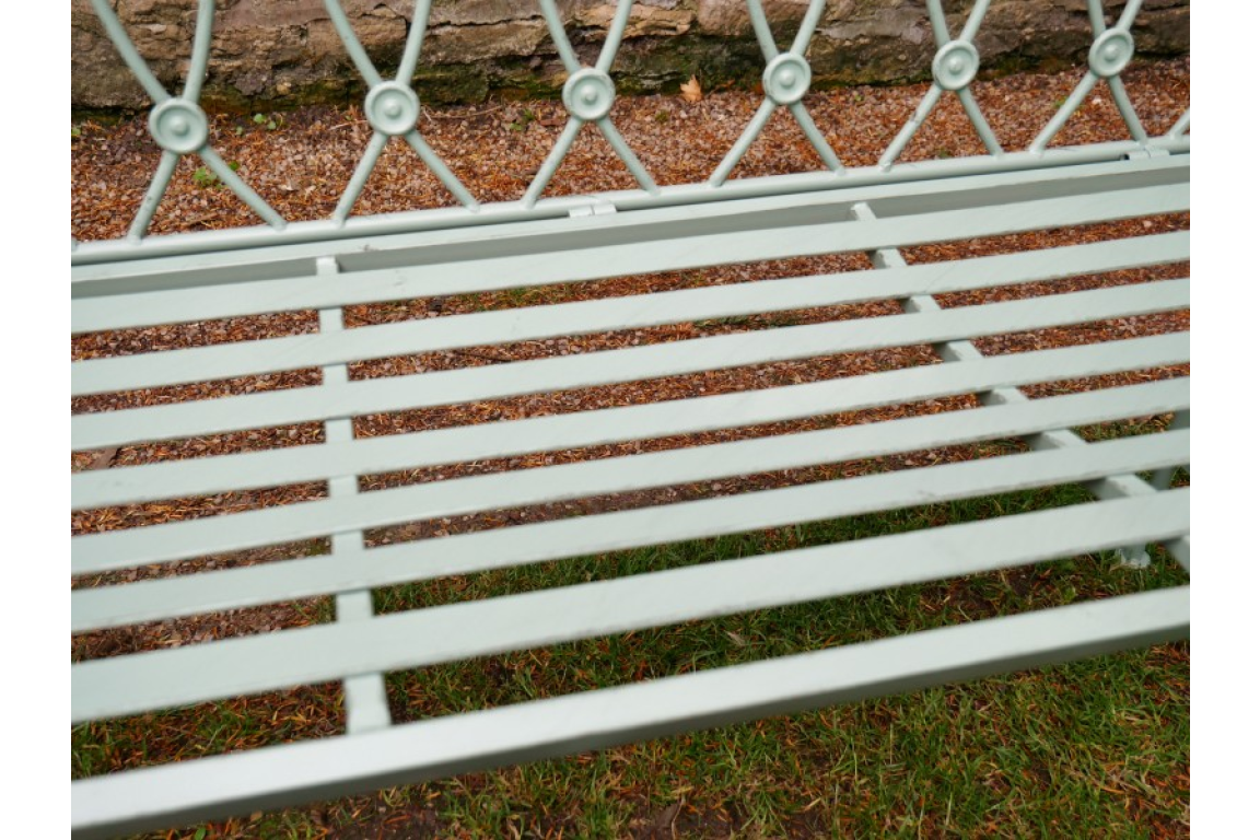 Pistachio Button Bench