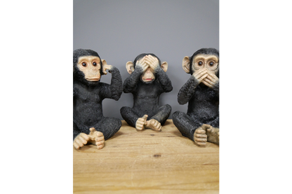 Set Of 3 Monkeys