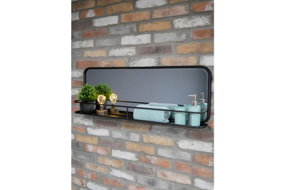 Industrial Shelf With Mirror