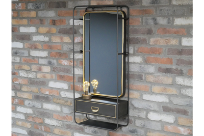 Wall Unit With Mirror