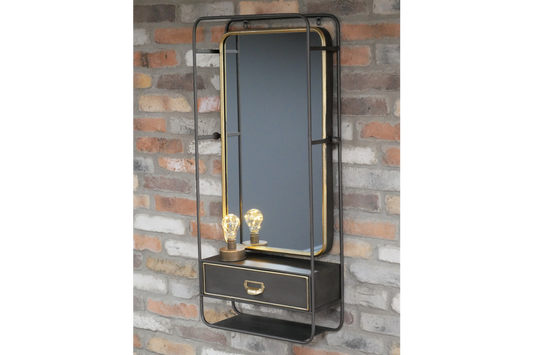 Wall Unit With Mirror