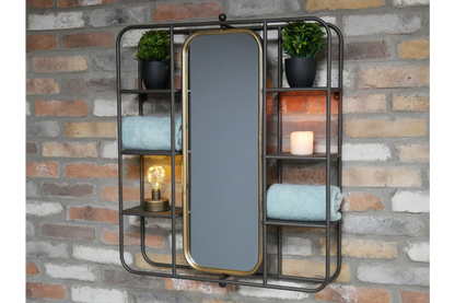 Wall Unit With Mirror