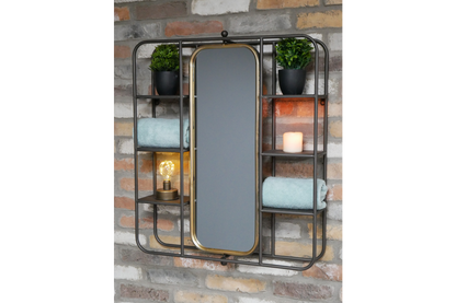 Wall Unit With Mirror