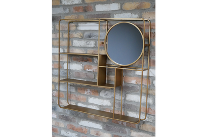 Wall Unit With Mirror