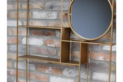 Wall Unit With Mirror