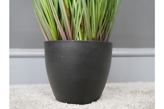 Artificial Grass With White Flowers