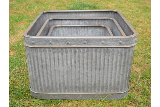 Set Of 3 Square Tubs