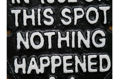 Sign (Nothing Happened)