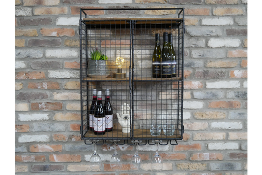 Industrial Wine Wall Unit