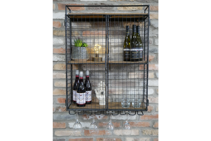Industrial Wine Wall Unit