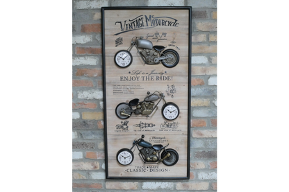Motorbikes Clock